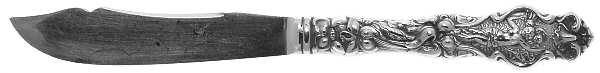 Irian (Sterling, 1902, No Monograms) Individual Fruit Knife with Silverplate Blade