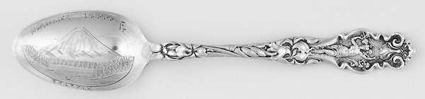 Irian (Sterling, 1902, No Monograms) Souvenir Spoon (Five O'Clock)