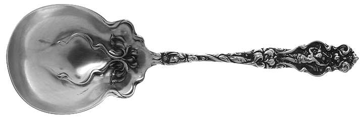 Irian (Sterling, 1902, No Monograms) Preserve Spoon
