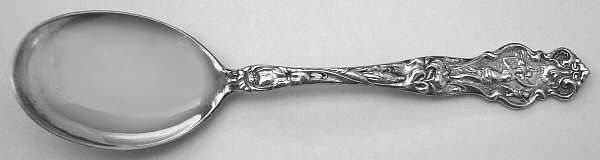 Irian (Sterling, 1902, No Monograms) Round Bowl Soup Spoon (Gumbo)