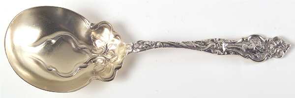 Irian (Sterling, 1902, No Monograms) Large Solid Berry/Casserole Spoon