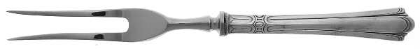 Iris (Silverplate, 1936) Small Steak Carving Fork with Stainless Prongs