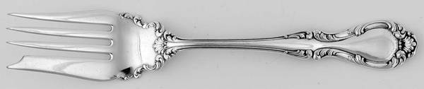 Joan (Silverplate, 1896) Small Solid Cold Meat Serving Fork