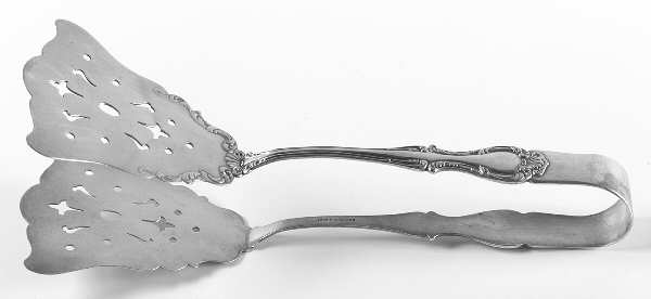 Joan (Silverplate, 1896) Large Solid Sandwich Tongs