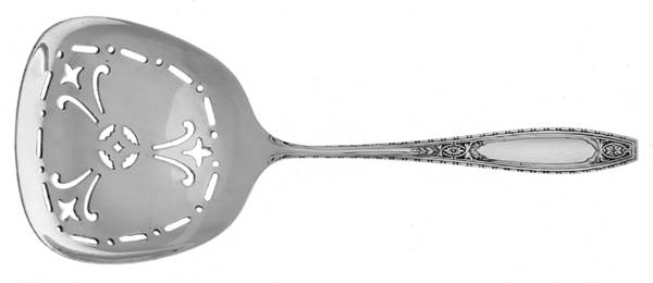 Juliet (Sterling, 1924, No Monograms) Solid Bon Bon Spoon with Pierced Bowl