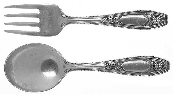 Juliet (Sterling, 1924, No Monograms) 2 Pc Baby Set (BF, BS)