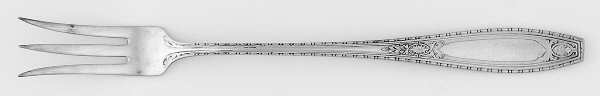 Juliet (Sterling, 1924, No Monograms) Short Handle Pickle/Olive Fork