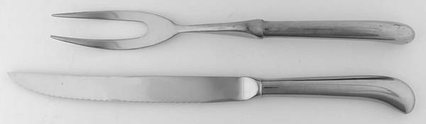 Kensington (Stainless) Large 2-Piece Roast Carving Set w/Stainless Blade