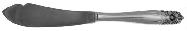 King Christian (Sterling, 1940, No Monograms) Hollow Handle Master Butter Knife