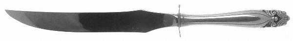 King Christian (Sterling, 1940, No Monograms) Small Steak Carving Knife with Stainless Blade