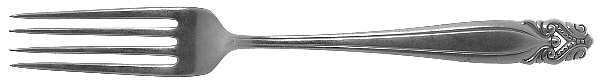 King Christian (Sterling, 1940, No Monograms) Fork
