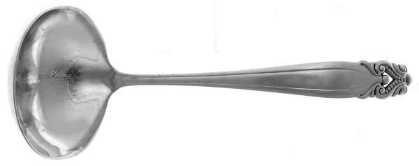 King Christian (Sterling, 1940, No Monograms) Solid Gravy Ladle