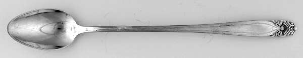 King Christian (Sterling, 1940, No Monograms) Iced Tea Spoon