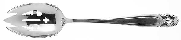 King Christian (Sterling, 1940, No Monograms) Pierced Tablespoon (Serving Spoon)