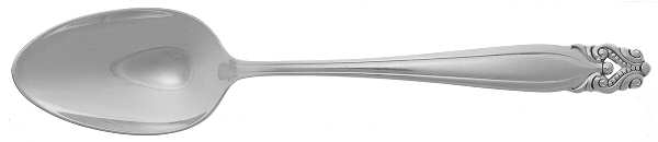 King Christian (Sterling, 1940, No Monograms) Dessert/Oval Soup Spoon