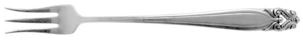 King Christian (Sterling, 1940, No Monograms) Cocktail/Seafood Fork