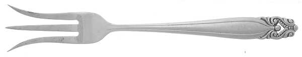 King Christian (Sterling, 1940, No Monograms) Lemon Fork