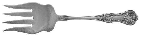 Kings (Sterling, 1903) Solid Salad Serving Fork