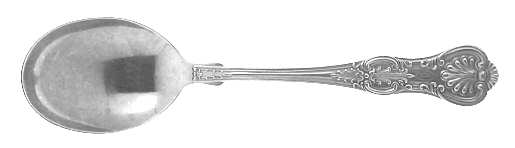 Kings (Sterling, 1903) Round Bowl Soup Spoon (Gumbo)