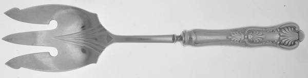 Kings (Silverplate) Hollow Handle Salad Serving Fork
