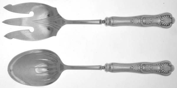 Kings (Silverplate) Hollow Handle 2-Piece Salad Set
