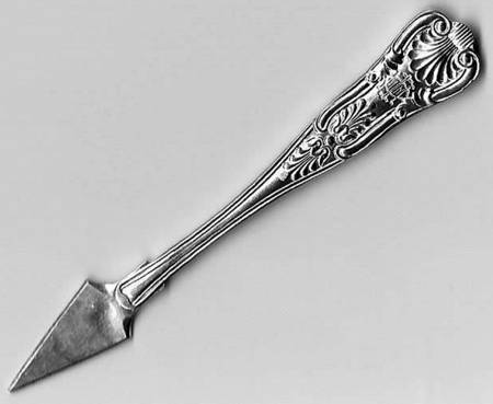 Kings (Silverplate) Small Paper Cutter Solid Piece