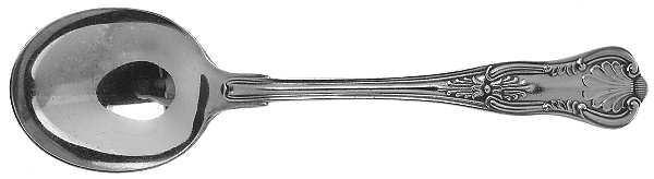 Kings (Silverplate) Round Bowl Soup Spoon (Gumbo)