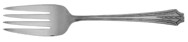 Knickerbocker (Silverplate, 1934) Medium Solid Cold Meat Serving Fork by Wallace Silver