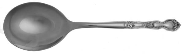 La Reine (Sterling, 1921, No Monograms) Casserole Spoon with Smooth Stainless Bowl HC