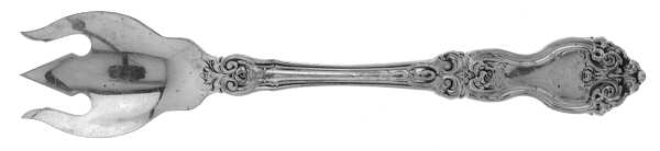 La Reine (Sterling, 1921, No Monograms) Ice Cream Fork HC