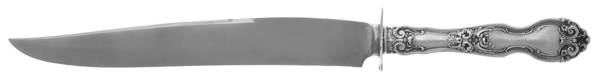 La Reine (Sterling, 1921, No Monograms) Small Steak Carving Knife with Stainless Blade