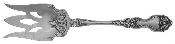 La Reine (Sterling, 1921, No Monograms) Solid Salad Serving Fork