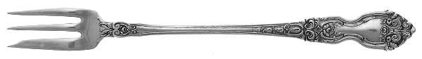 La Reine (Sterling, 1921, No Monograms) Oyster Fork