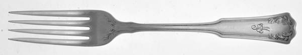 Laurel (Silverplate, 1910) Monogram Fork