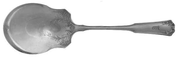 Laurel (Silverplate, 1910) Monogram Solid Smooth Casserole Spoon