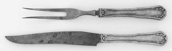 Laurel (Silverplate, 1910) Small Stainless Blade 2-Piece Steak Carving Set