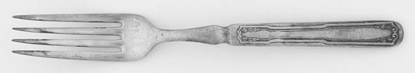 Laurel (Silverplate, 1910) Indented Solid Handled Fork