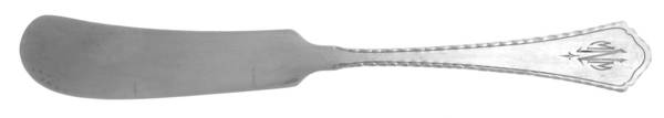 Le Moderne (Sterling, 1926) Monogram Flat Handle Butter Spreader