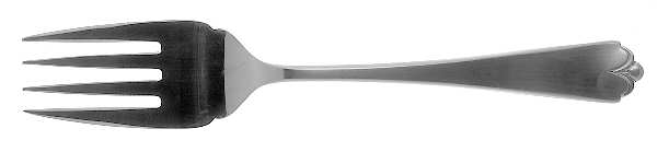 Lotus (Stainless) Medium Solid Cold Meat Serving Fork