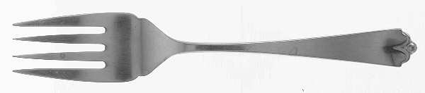 Lotus (Stainless) Medium Solid Cold Meat Serving Fork