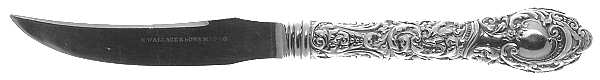 Louvre (Sterling, 1893) Individual Fruit Knife with Silverplate Blade