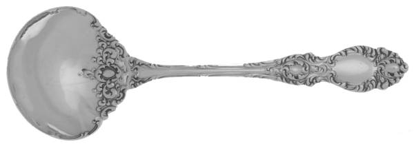 Lucerne (Sterling, 1896, No Monograms) Round Bowl Soup Spoon (Bouillon)