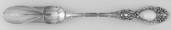 Lucerne (Sterling, 1896, No Monograms) Solid Large Cheese Scoop