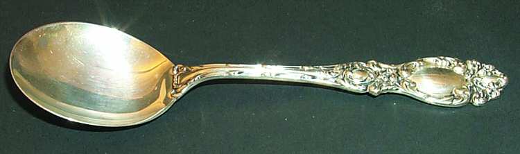 Lucerne (Sterling, 1896, No Monograms) Round Bowl Soup Spoon (Cream Soup)