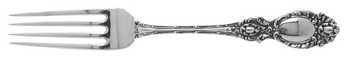 Lucerne (Sterling, 1896, No Monograms) Fork