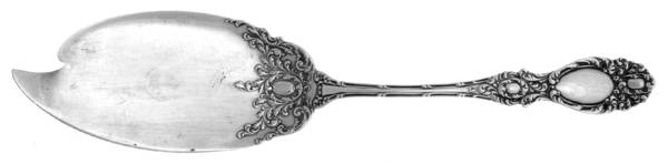 Lucerne (Sterling, 1896, No Monograms) Poached Egg Server, Solid Piece