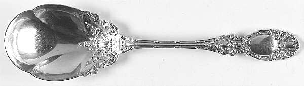 Lucerne (Sterling, 1896, No Monograms) Large Solid Berry/Casserole Spoon