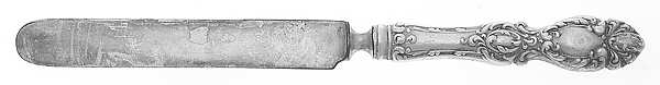Lucerne (Sterling, 1896, No Monograms) Youth/Tea Knife with Stainless Blade