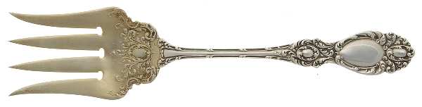 Lucerne (Sterling, 1896, No Monograms) Solid Salad Serving Fork