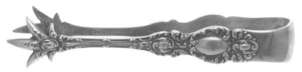 Lucerne (Sterling, 1896, No Monograms) Bon Bon Tongs